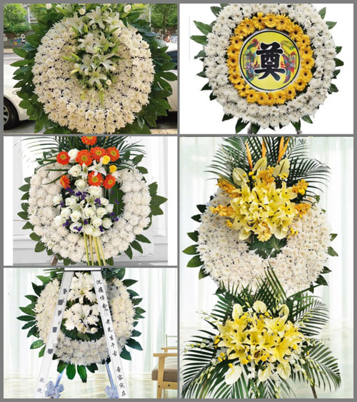 四川成都崇州市观胜镇池塘村花圈速递